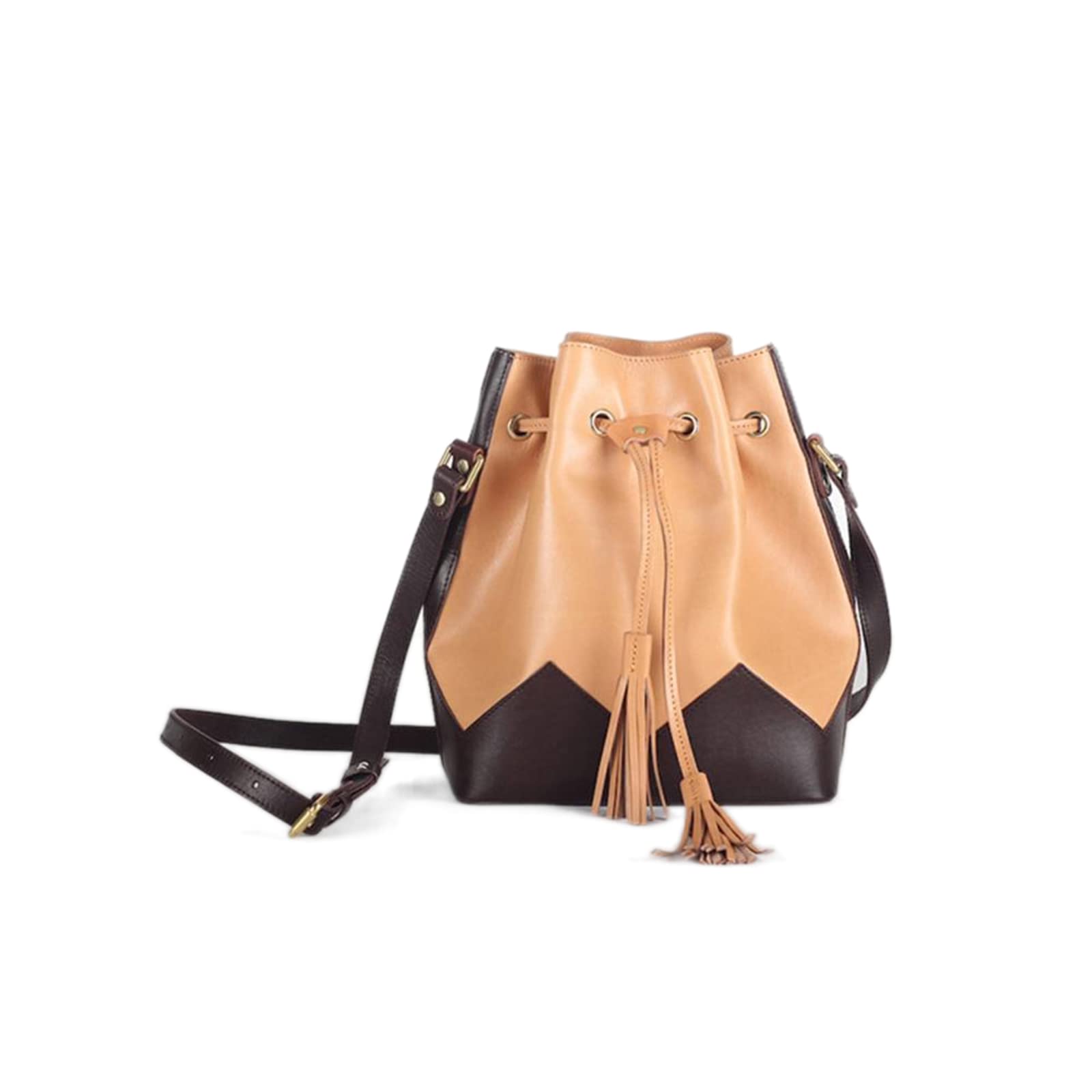 Stylish NC Women's Leather Bucket Bag - Fashionable Crossbody Purse & Shoulder Satchel Handbag for Work, Travel & Daily Use