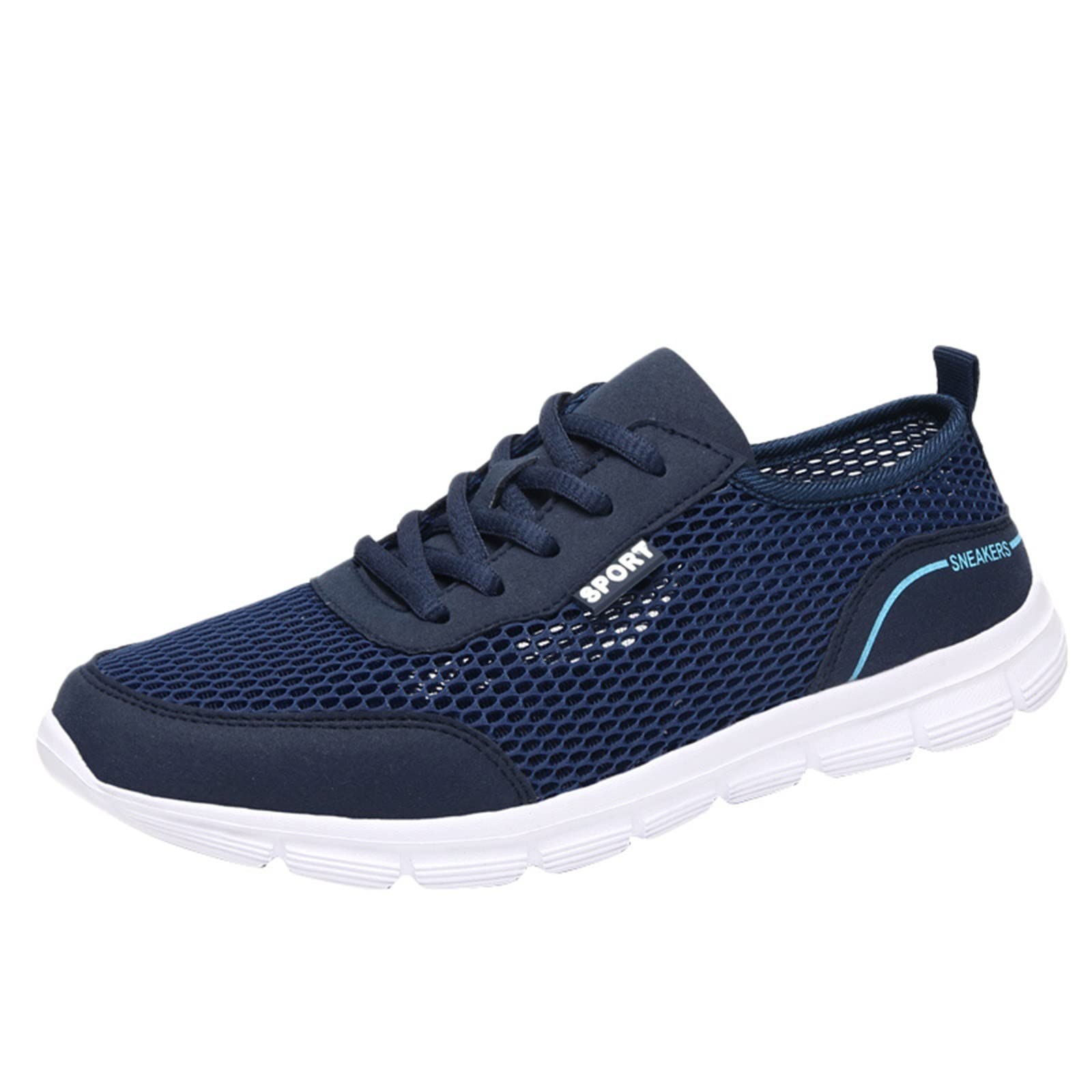 YSJZBS Men's Lightweight Breathable Mesh Sneakers - Summer Casual Running Shoes for Men Size 8.5 | Perfect for Jogging, Gym Workouts & Everyday Wear