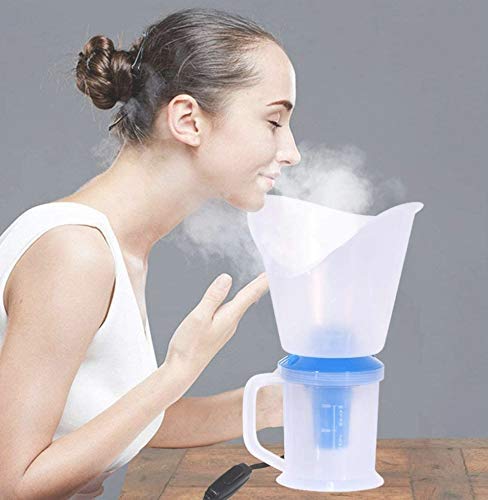 Veksor 3-in-1 Steam Vaporizer & Facial Steamer - Portable Nasal Inhaler for Cold, Cough & Sinus Relief | Home & Travel Use for Respiratory Comfort