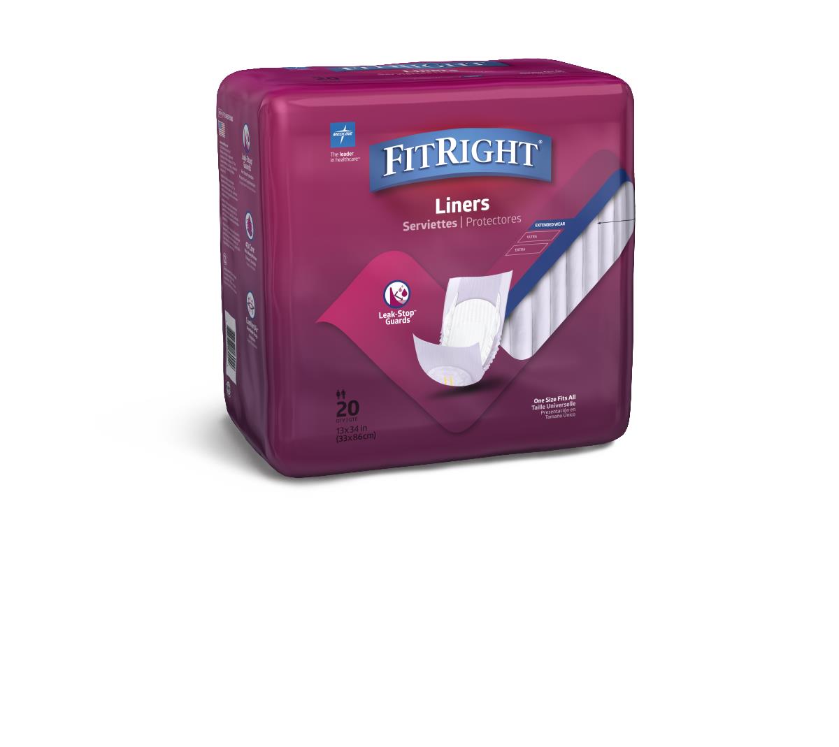 FitRight Incontinence Liners for Women & Men - Ultra Thin Bladder Leakage Pads - Disposable Protective Underwear Liners - Perfect for Daily Use, Travel & Active Lifestyle