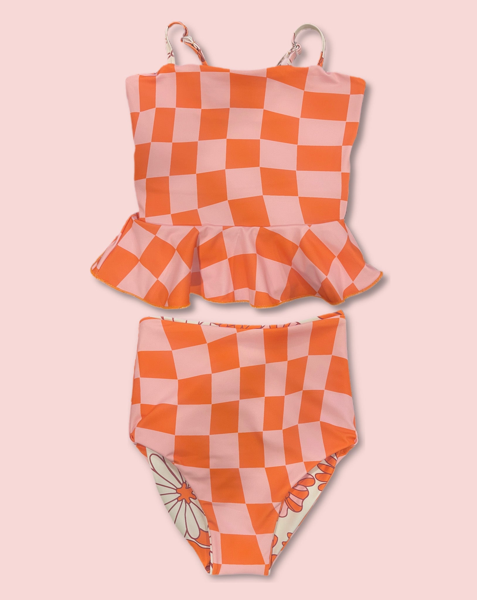Brighton Reversible Tankini for Little Girls - $38 - Perfect for Beach, Pool & Summer Play