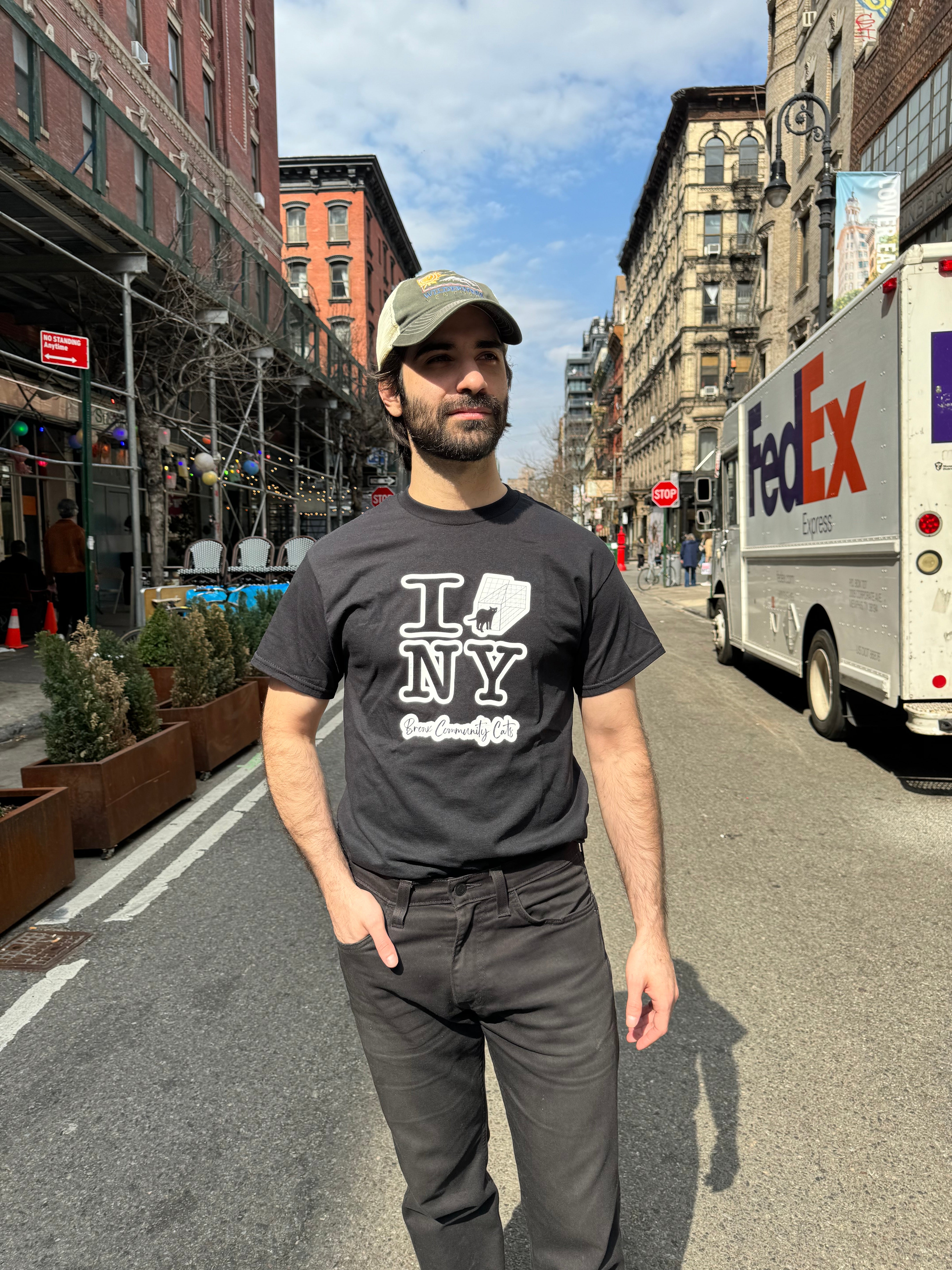 Bronx Community Cats T-Shirt - Soft Cotton Graphic Tee for Cat Lovers - Perfect for Casual Wear, Street Style & Cat Rescue Awareness