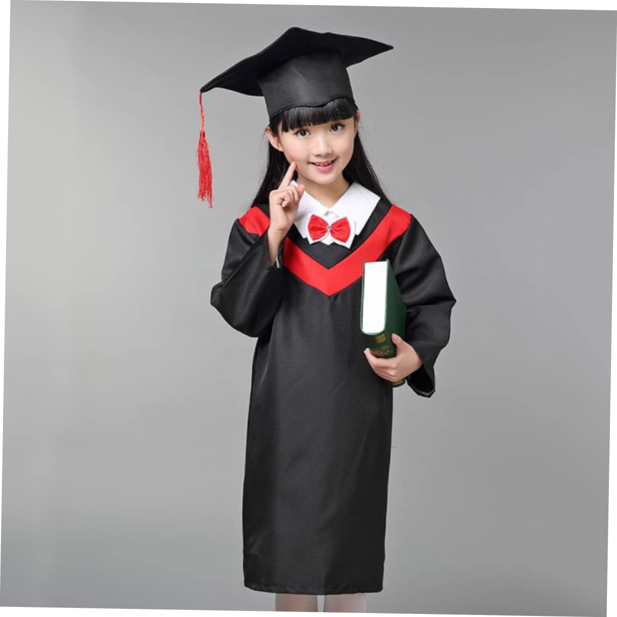 KESYOO Kids Graduation Gown & Cap Set - Children's Graduation Robe Costume for Kindergarten & Elementary School Ceremonies - Perfect for Graduation Photos, Cosplay & School Events
