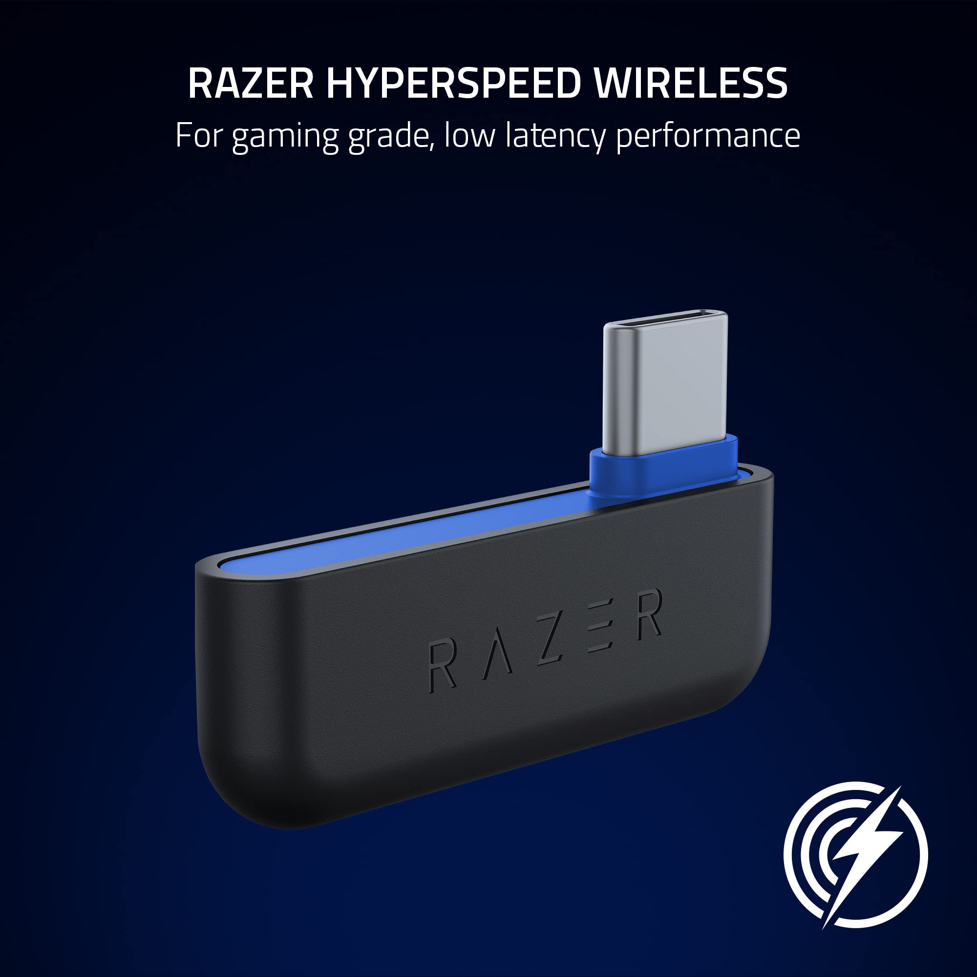 Razer Kaira Pro HyperSpeed Wireless Gaming Headset with Haptics for PS5, PS4, PC & Mobile | Titanium 50mm Drivers, Hybrid Mic, Low Latency Bluetooth, 30Hr Battery (White & Black) | Perfect for Competitive Gaming, Streaming & Immersive Play
