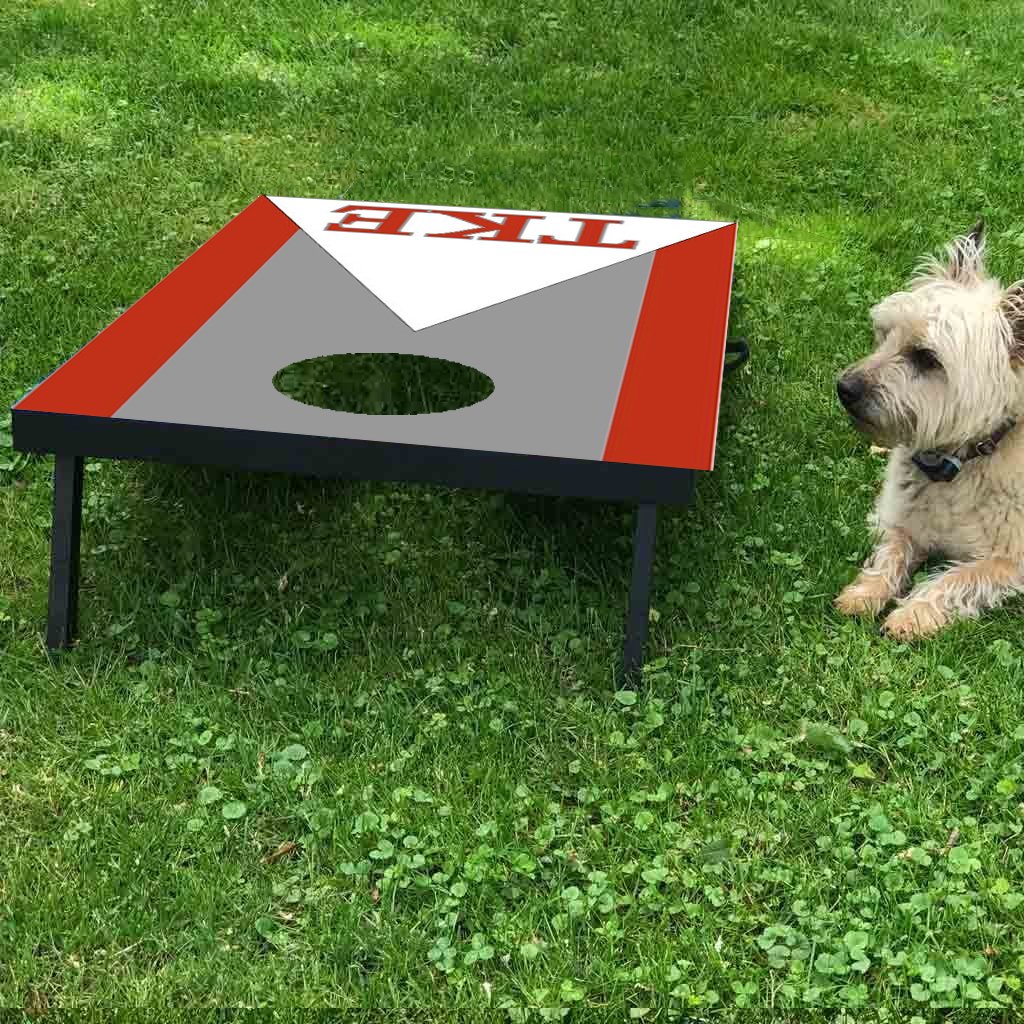 VictoryStore Tau Kappa Epsilon Fraternity Cornhole Game Set - Bean Bag Toss Outdoor Party Game for Backyard, Tailgating & College Events - Perfect for Greek Life, Picnics and BBQs