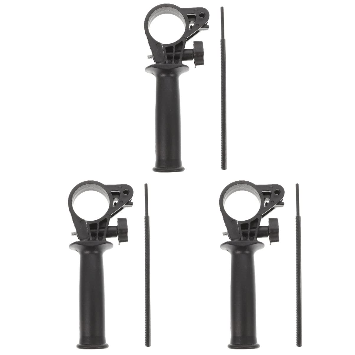 DOITOOL 12-Piece Plastic Side Handle Replacement for Impact Drills - Auxiliary Grip for Improved Control and Stability | Perfect for DIY Projects, Woodworking, and Construction Work