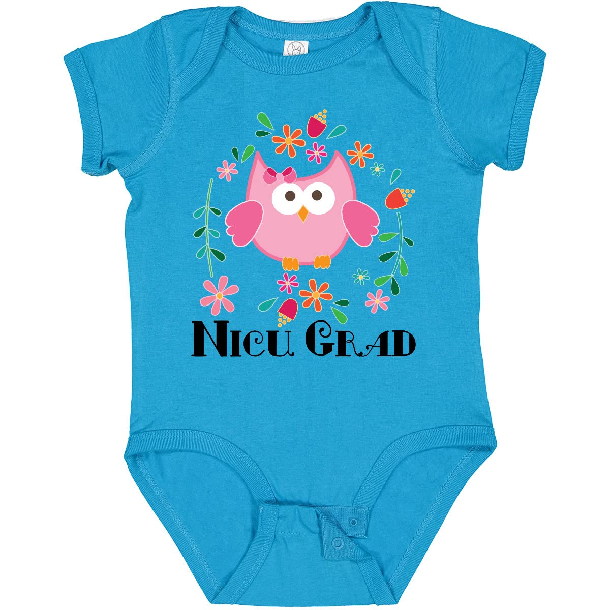 Inktastic NICU Graduate Baby Girl Bodysuit - Soft Cotton Infant Onesie for Preemie & Newborn - Perfect for Hospital Photos, Milestone Celebrations & Baby Showers