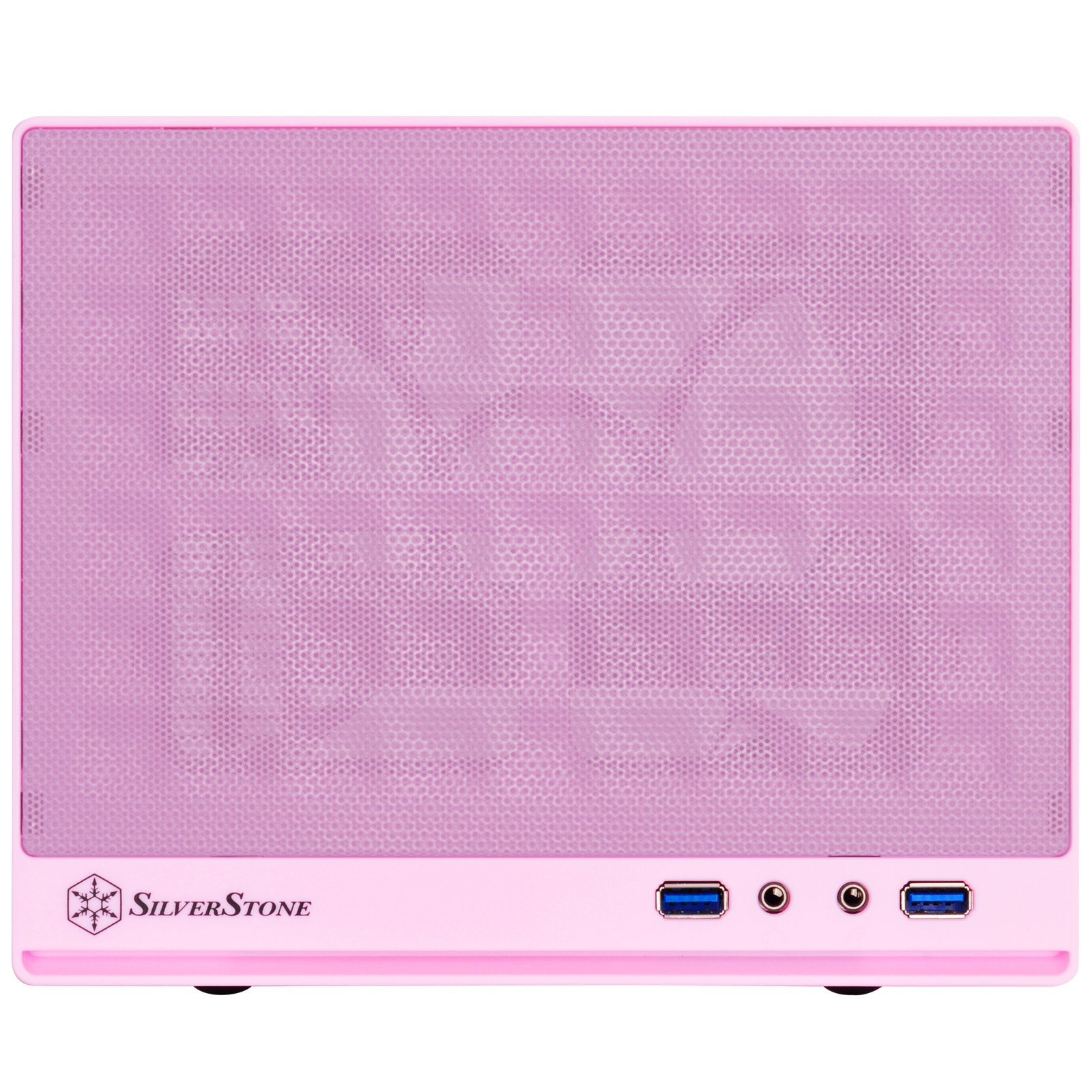 SilverStone Technology SG13P Ultra Compact Mini-ITX Computer Case - Pink | Space-Saving Small Form Factor PC Enclosure for Home Office, Gaming & HTPC Builds