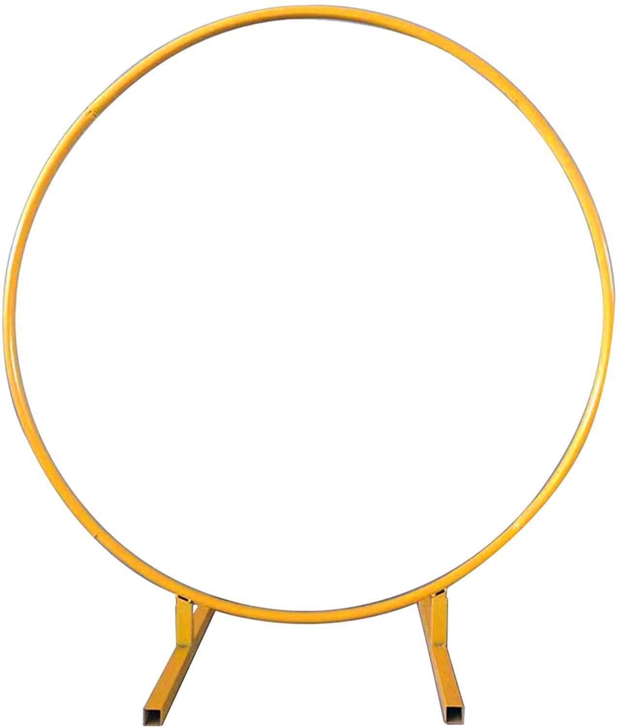 GAOXQ Large Golden Metal Balloon Arch Kit - 2.5m Round Balloon Stand for Birthday Parties, Weddings, Graduations & Baby Showers | Perfect Photo Backdrop & Event Decorations | Indoor/Outdoor Celebration Decor