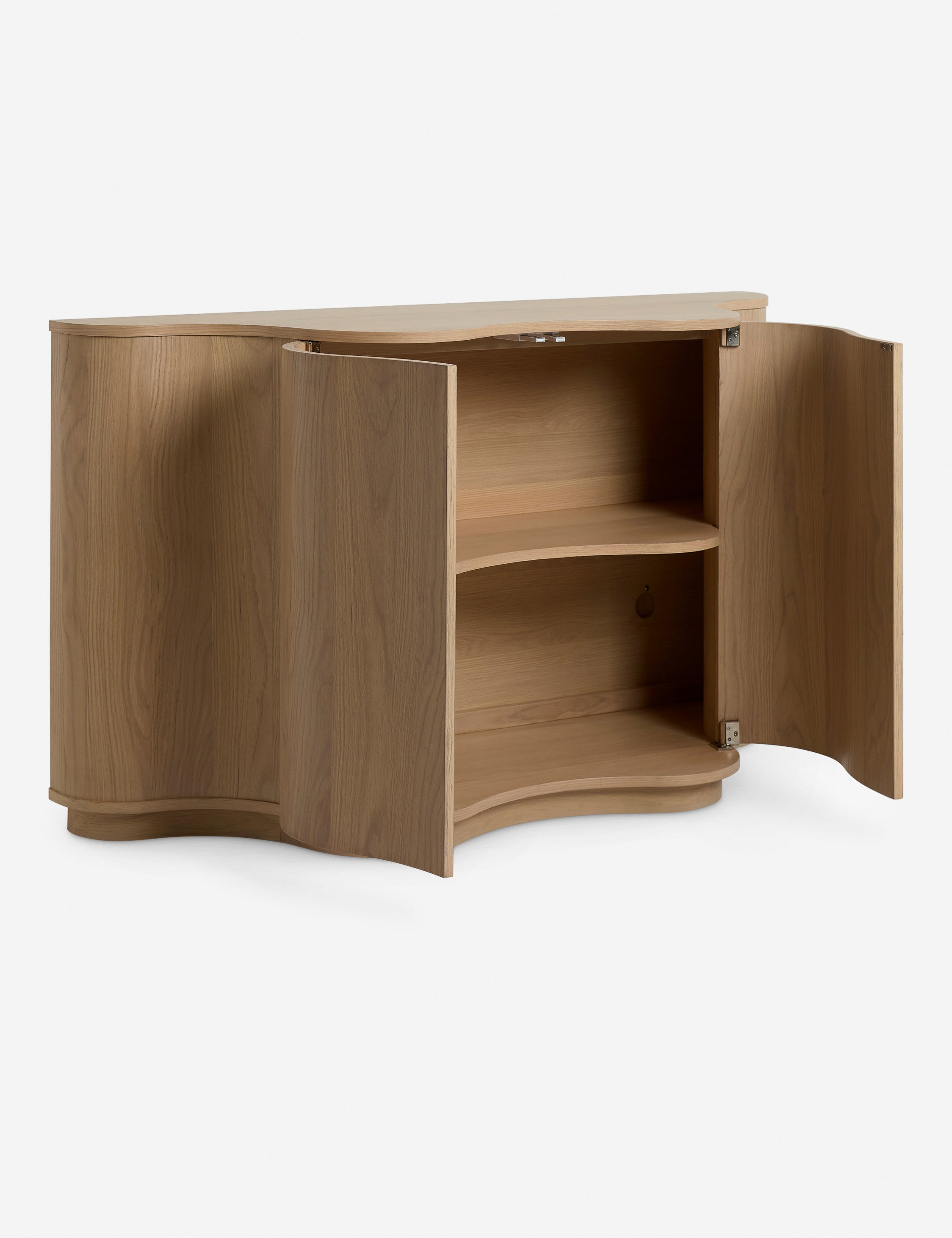 Lolly Lolly Ceramics Cora Sideboard - Modern Wood Buffet Cabinet with Storage for Dining Room, Living Room & Entryway