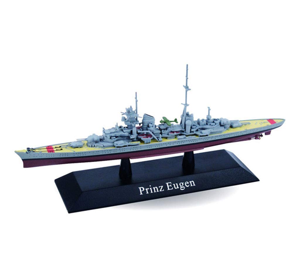1/1250 Scale German Heavy Cruiser Prinz Eugen Plastic Model Kit - Military Ship Collectible, Home Decor & Gift for History Enthusiasts | Perfect for Display, WWII Collections & Naval Warfare Fans