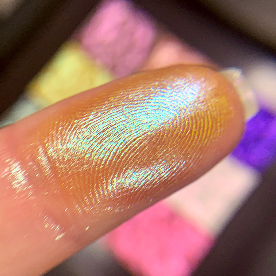 Electric Multichrome Eyeshadow Palette - Long-Lasting Shimmer & Glitter Makeup for Parties, Halloween & Special Occasions