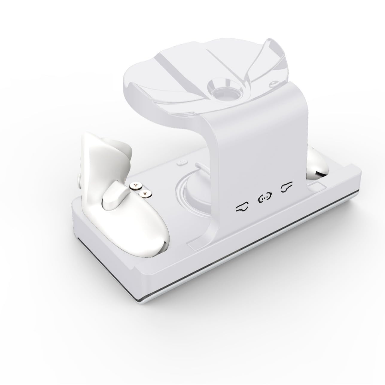 Magnetic Charging Dock for Oculus Quest 3/Meta Quest 3 Headset & Controllers - Fast Wireless Charger Stand with 2 Rechargeable Batteries & LED Display - Perfect for VR Gaming, Home Entertainment & Office Use
