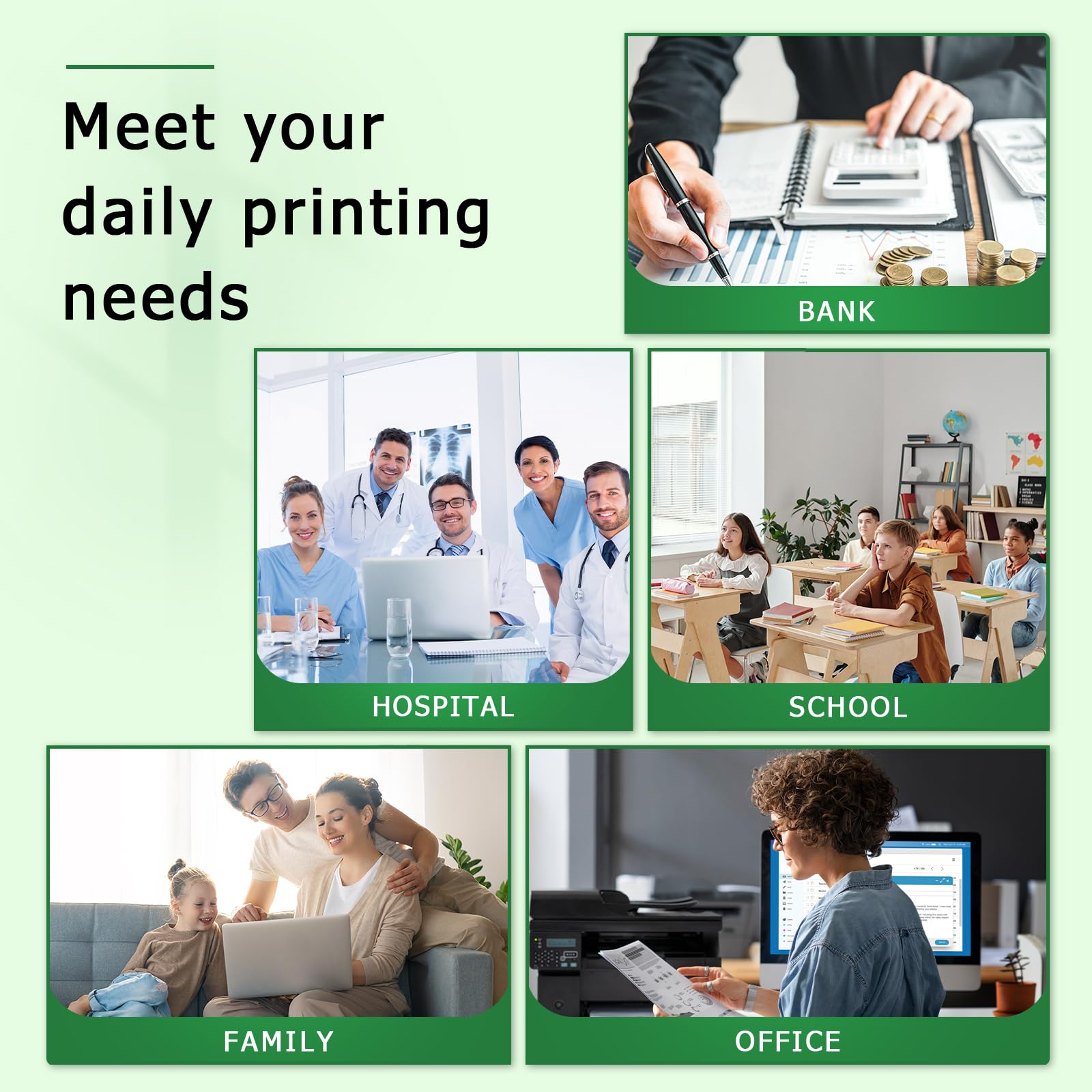 HP 65XL Black & Color Ink Cartridges - High Yield Replacement for DeskJet 3755, 3752, 3720-23, 2655 & Envy 5052/5055 Printers - Perfect for Home Office Printing & School Projects