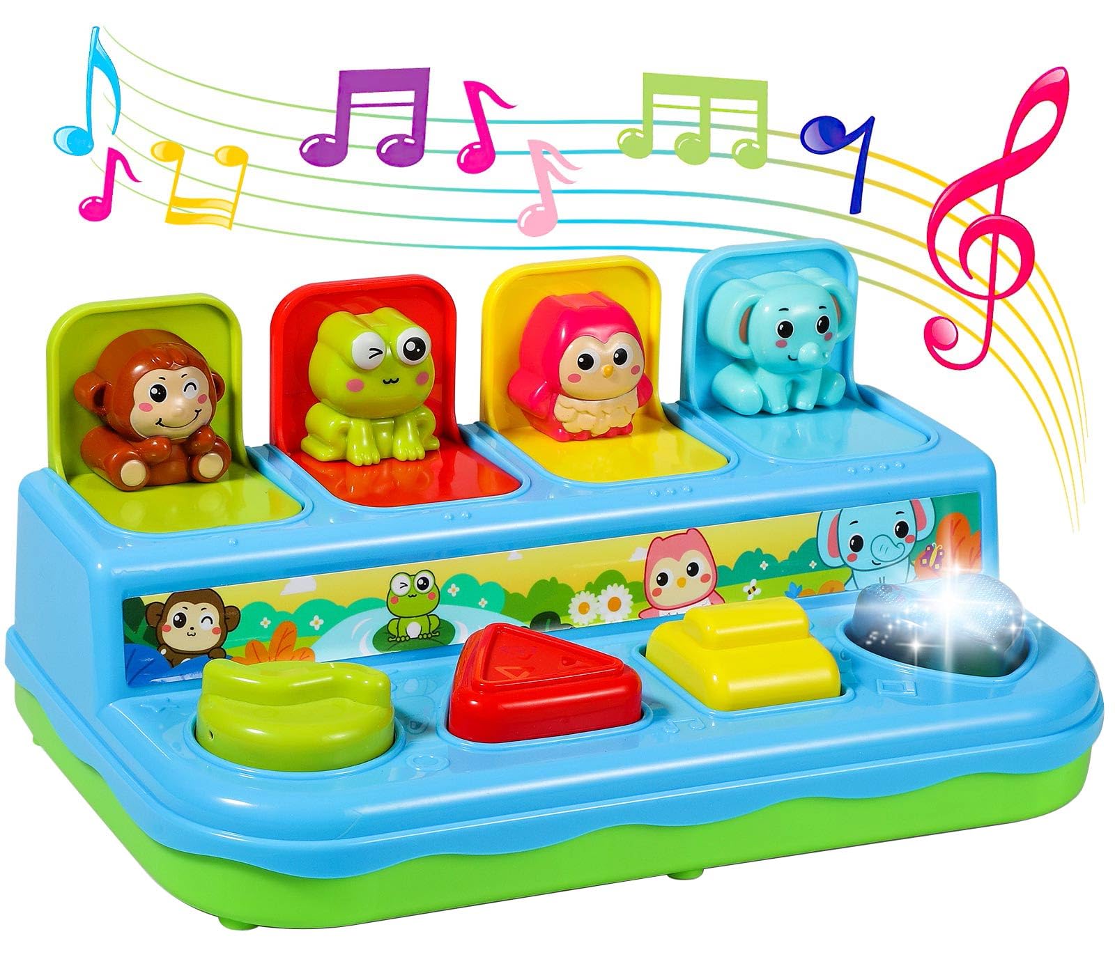 Best Pop Up Toys for Babies 6-18 Months - Musical Light-Up Learning Toys for Toddlers 1-3 Years | Early Childhood Development Cause & Effect Toys | Perfect Gift for Boys & Girls | Playtime, Sensory Stimulation & Motor Skills Development