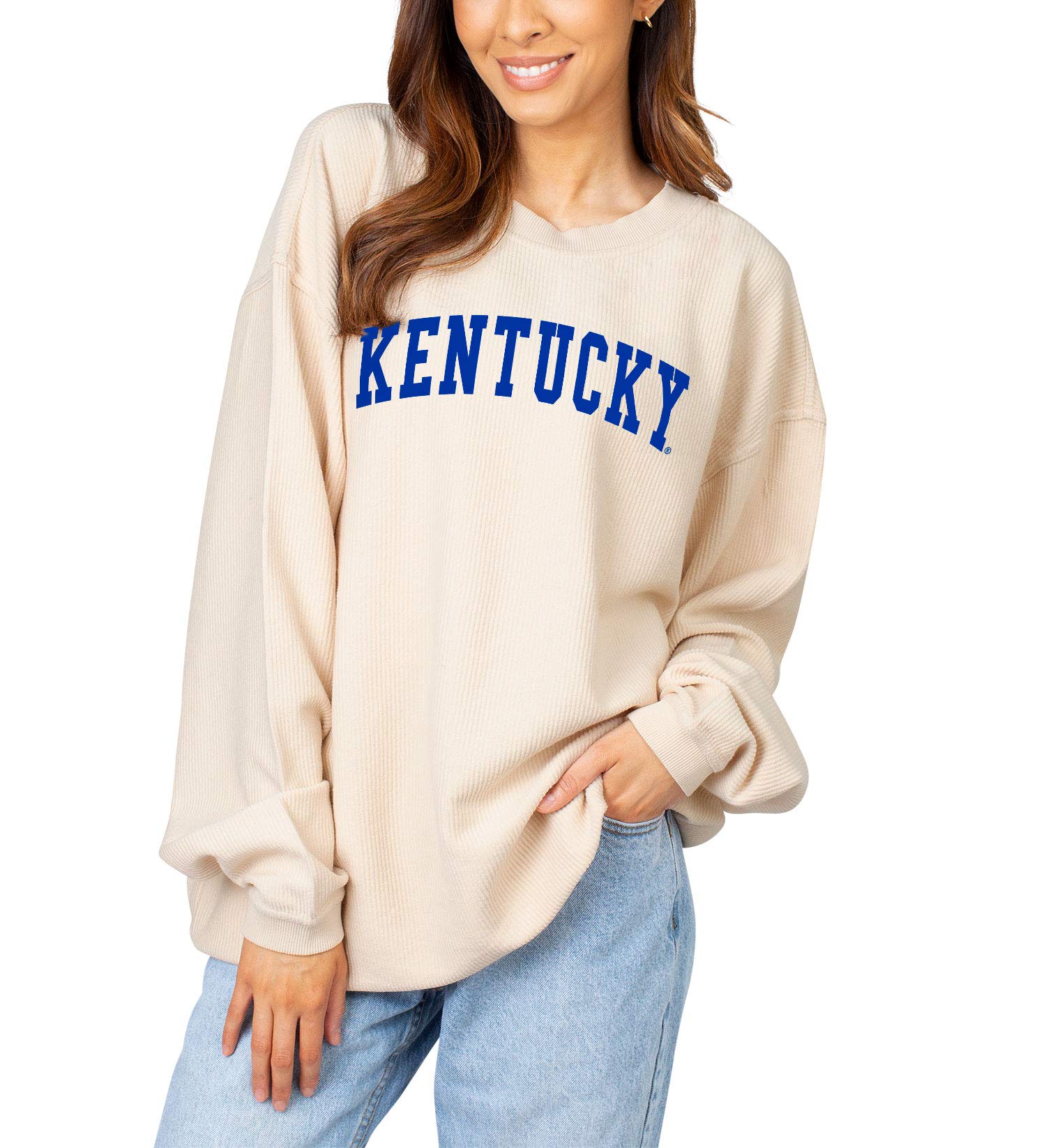 Chicka-D Women's Cable Knit Sweatshirt | Soft Cotton Pullover for Casual Wear | Perfect for Fall & Winter Outfits, Lounge & Coffee Dates