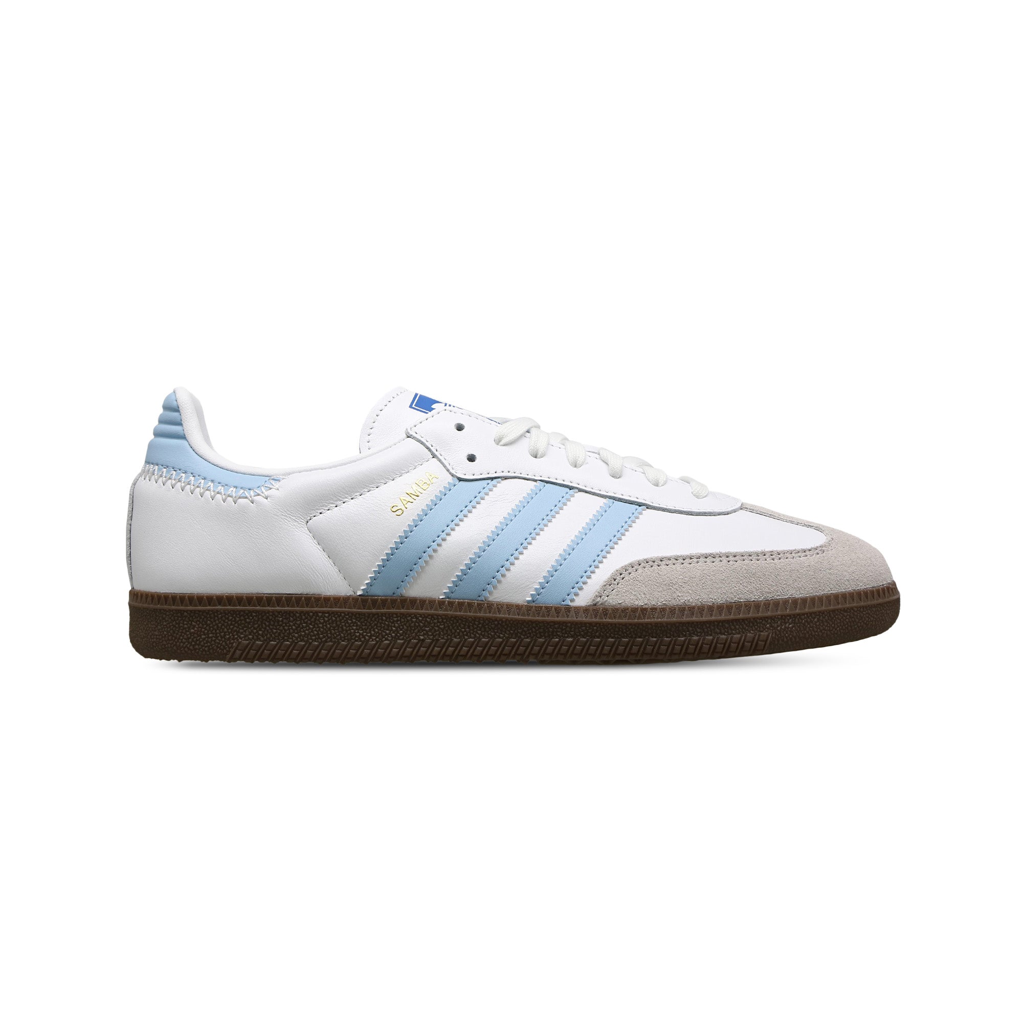 Adidas Samba OG Sneakers - White & Sky Blue (2024) | Classic Casual Shoes for Men & Women | Perfect for Streetwear, Everyday Wear & Light Sports