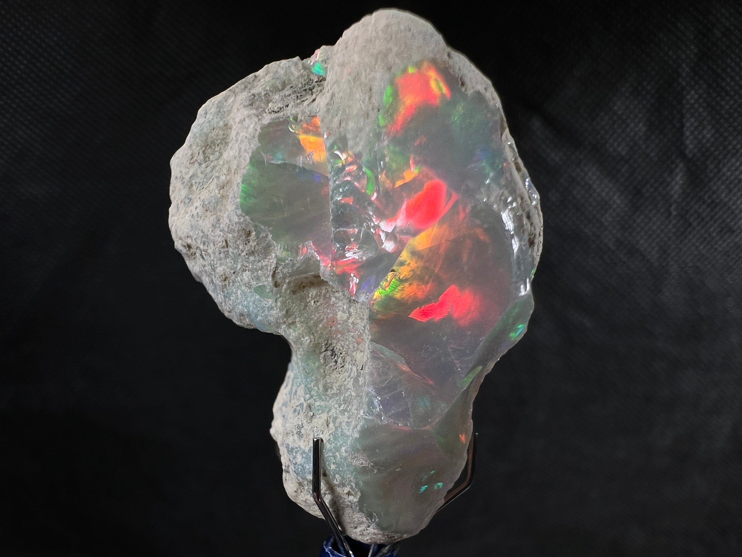 Premium 4A+ Welo Opal Raw Crystal - Certified Cutting Grade Opal for Jewelry Making (50626) - Ideal for Rings, Pendants & Handcrafted Gemstone Creations