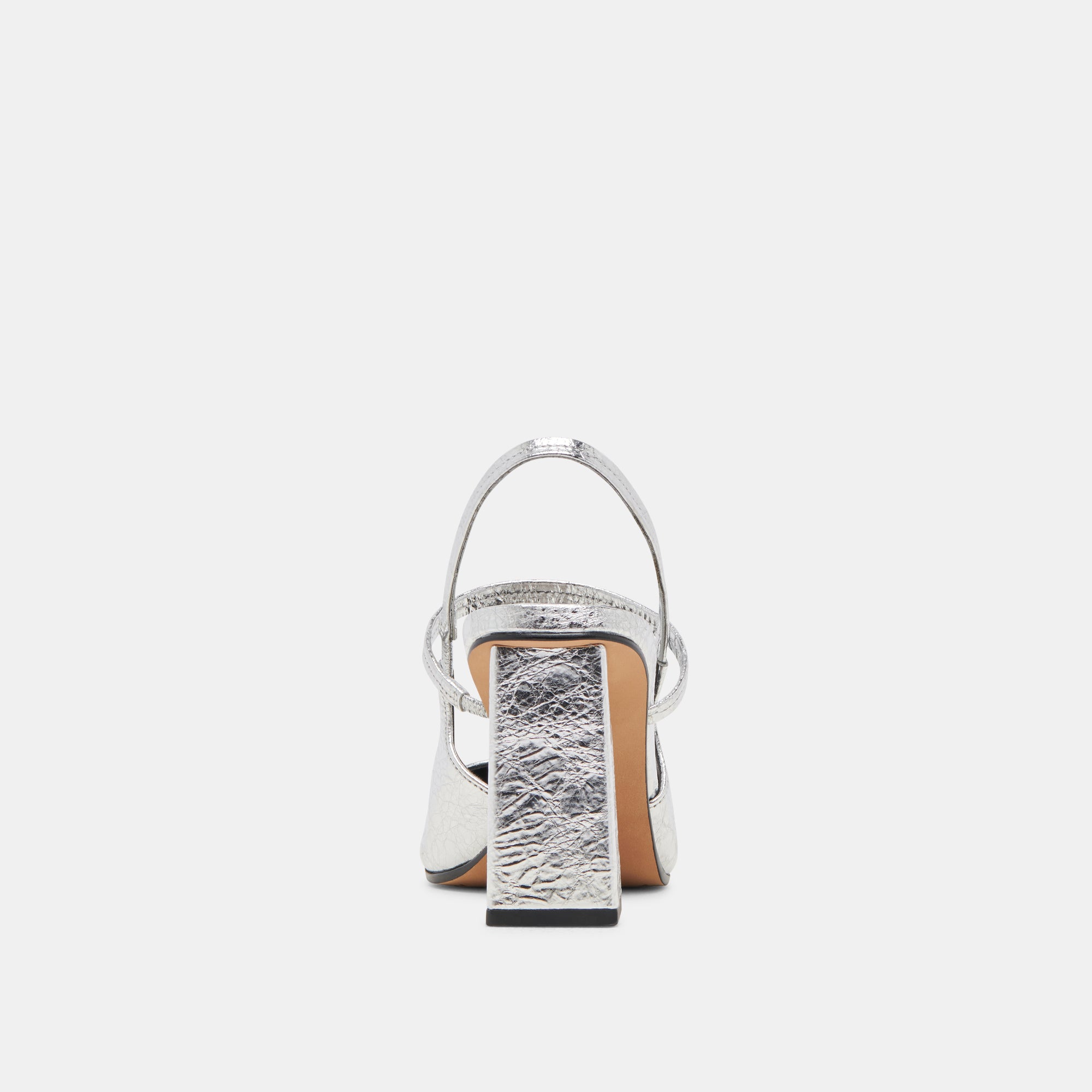 SOYER Women's Silver Distressed Leather High Heels - Stylish & Comfortable for Parties, Weddings & Evening Events