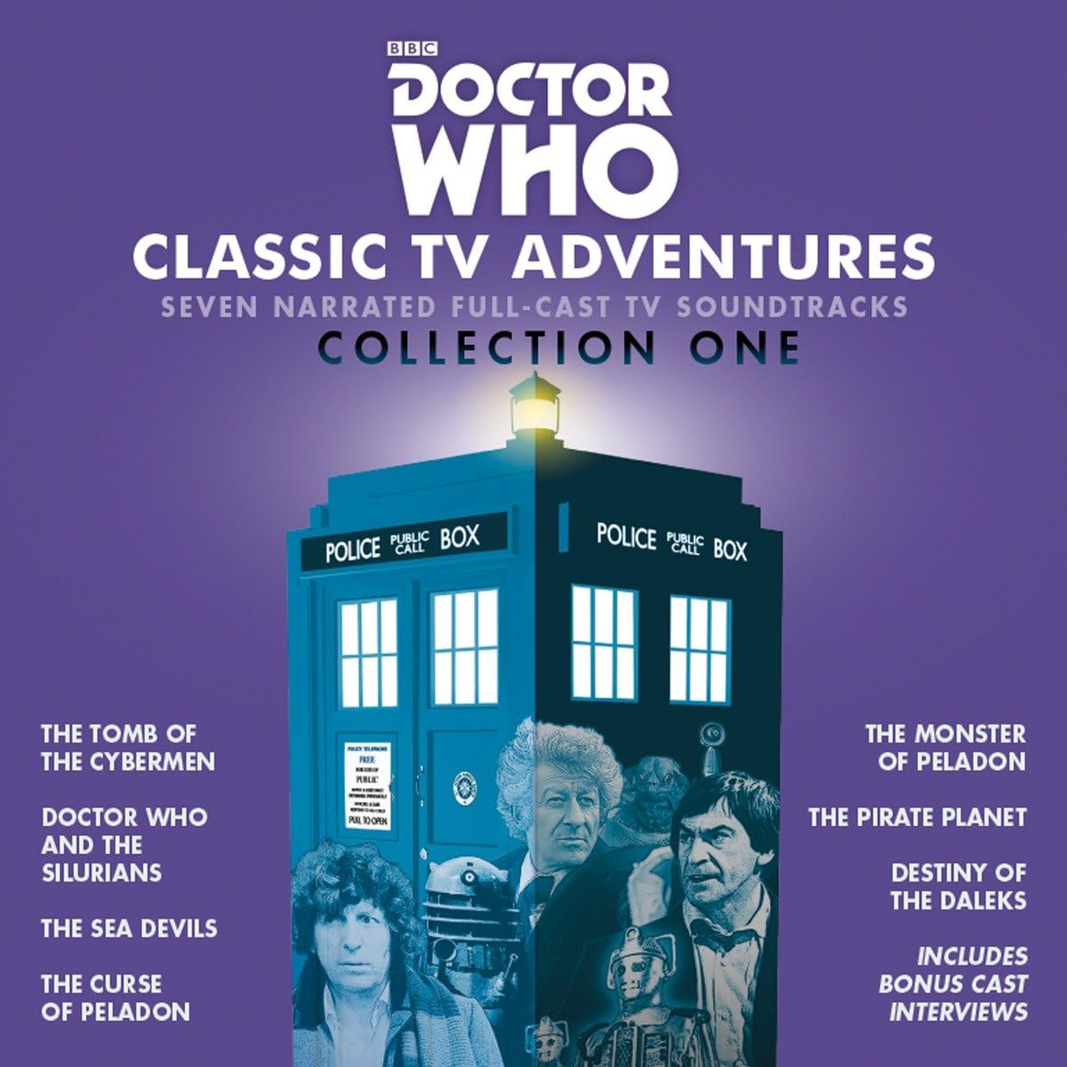 Doctor Who Classic TV Adventures Collection One: 7 Full-Cast BBC TV Soundtracks - Perfect for Sci-Fi Fans & Audio Drama Enthusiasts