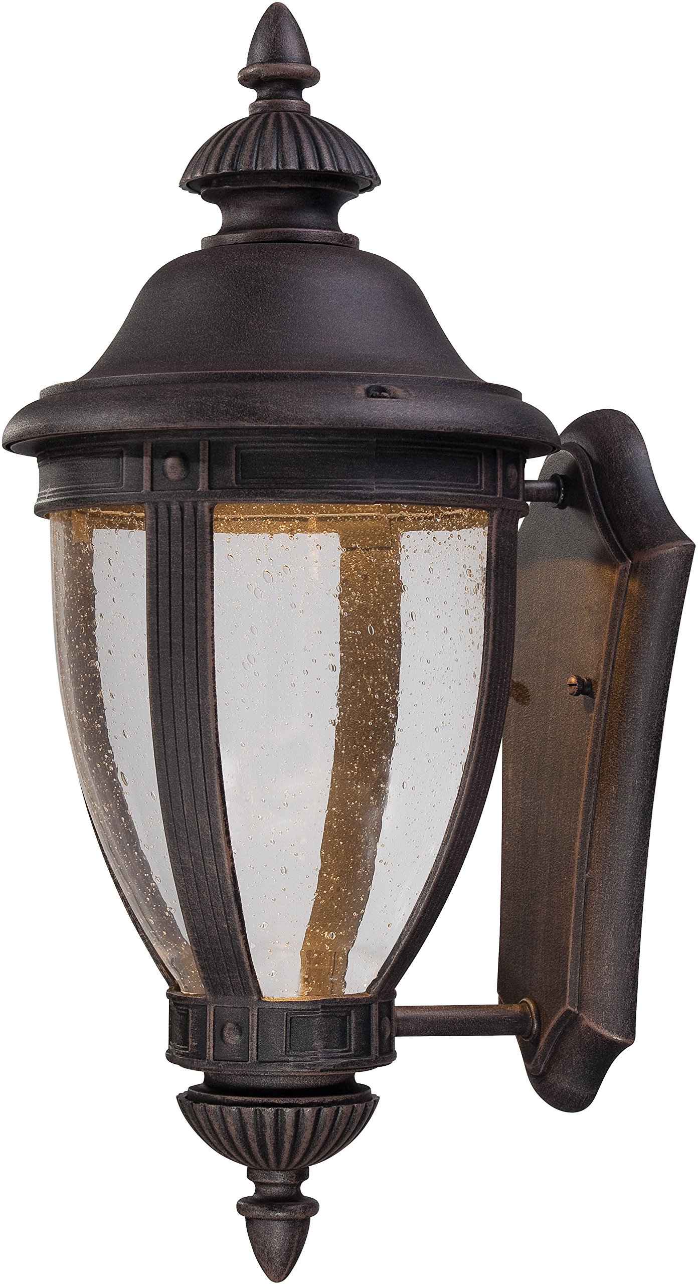 Minka Lavery 72413-51A-L Wynterfield Outdoor LED Wall Lantern - Brass Exterior Light Fixture for Porch, Patio & Garden Lighting