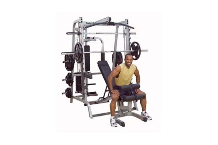Body Solid Series 7 Smith Machine (GS348Q) - Professional Home & Commercial Gym Equipment for Strength Training & Weight Lifting