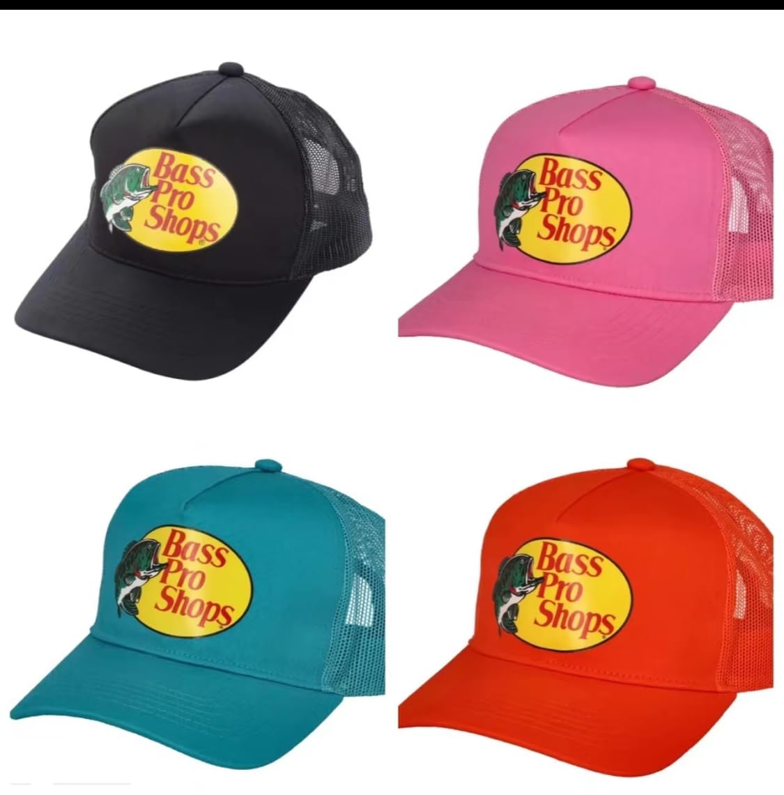 Bass Pro Trucker Hat for Men & Women - Light Blue Adjustable Snapback Cap for Fishing, Hunting & Outdoor Adventures