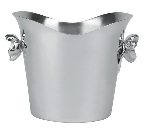 Christofle Silver Plated Ice Pail Anemone - Elegant Champagne Bucket for Weddings, Parties & Home Decor
