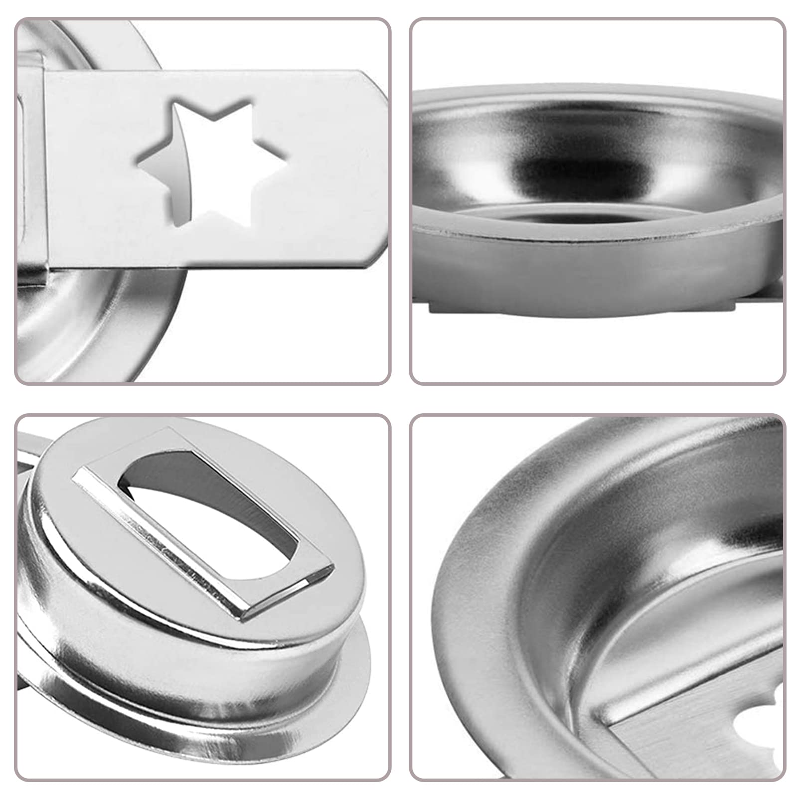 Stainless Steel Cookie Maker Pastry Attachment for Meat Grinder - 8# Biscuit Mold Dough Cutter for Churros, Cookies & Pastries | Perfect for Home Baking, Commercial Kitchens & Bakery Businesses