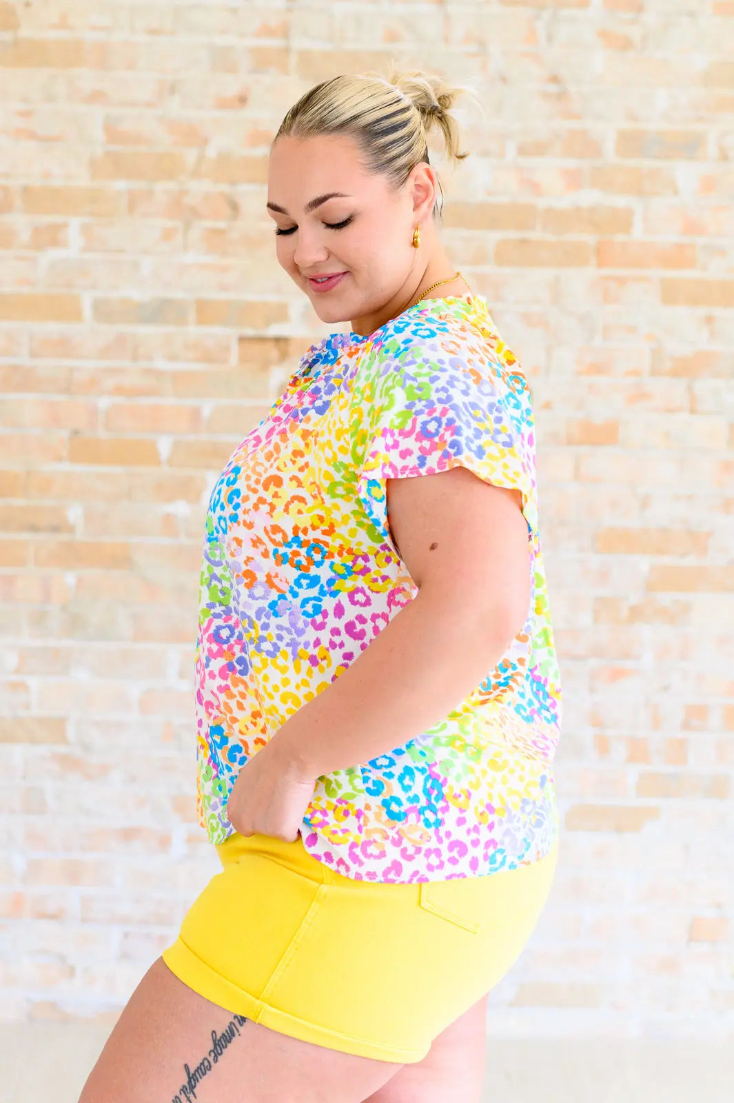 Stylish A Little Wild V-Neck Top in Multi Colors - Perfect for Casual Outings, Parties & Everyday Wear