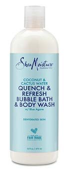 SheaMoisture Coconut & Cactus Water Bubble Bath & Body Wash - 16 oz | Hydrating & Refreshing for Dry Skin | Perfect for Relaxing Baths & Daily Shower Use