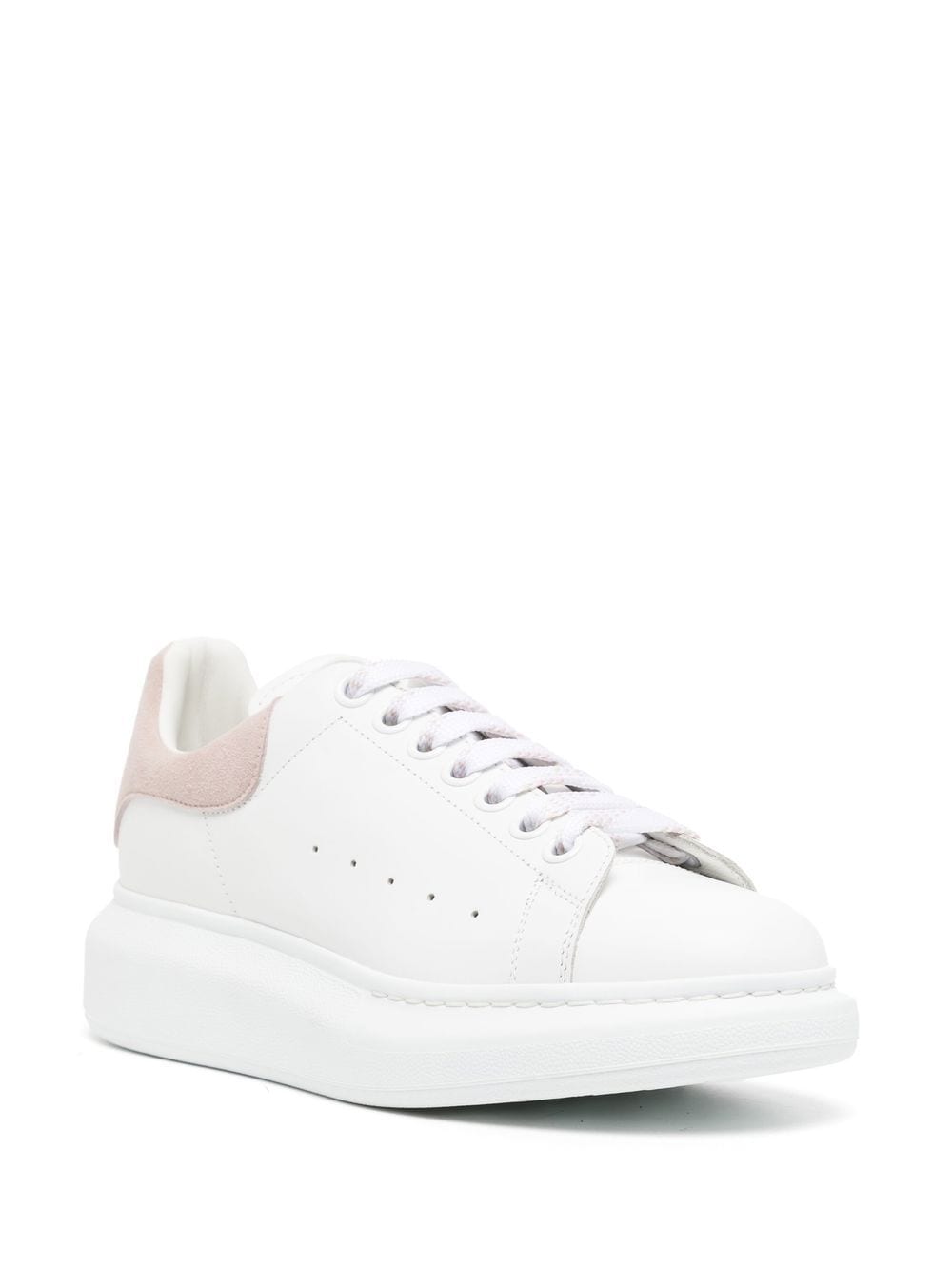 Alexander McQueen Women's Pink Leather Sneakers - Fashionable Low-Top Lace-Up Shoes for Casual Wear & Street Style