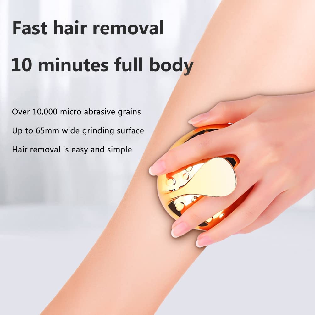 Crystal Nano Hair Eraser for Women & Men - Painless Hair Removal Without Shaving - Rose Gold Hair Remover for Arms, Legs, Back & Body | Perfect for Smooth Skin at Home, Travel & Salon Use