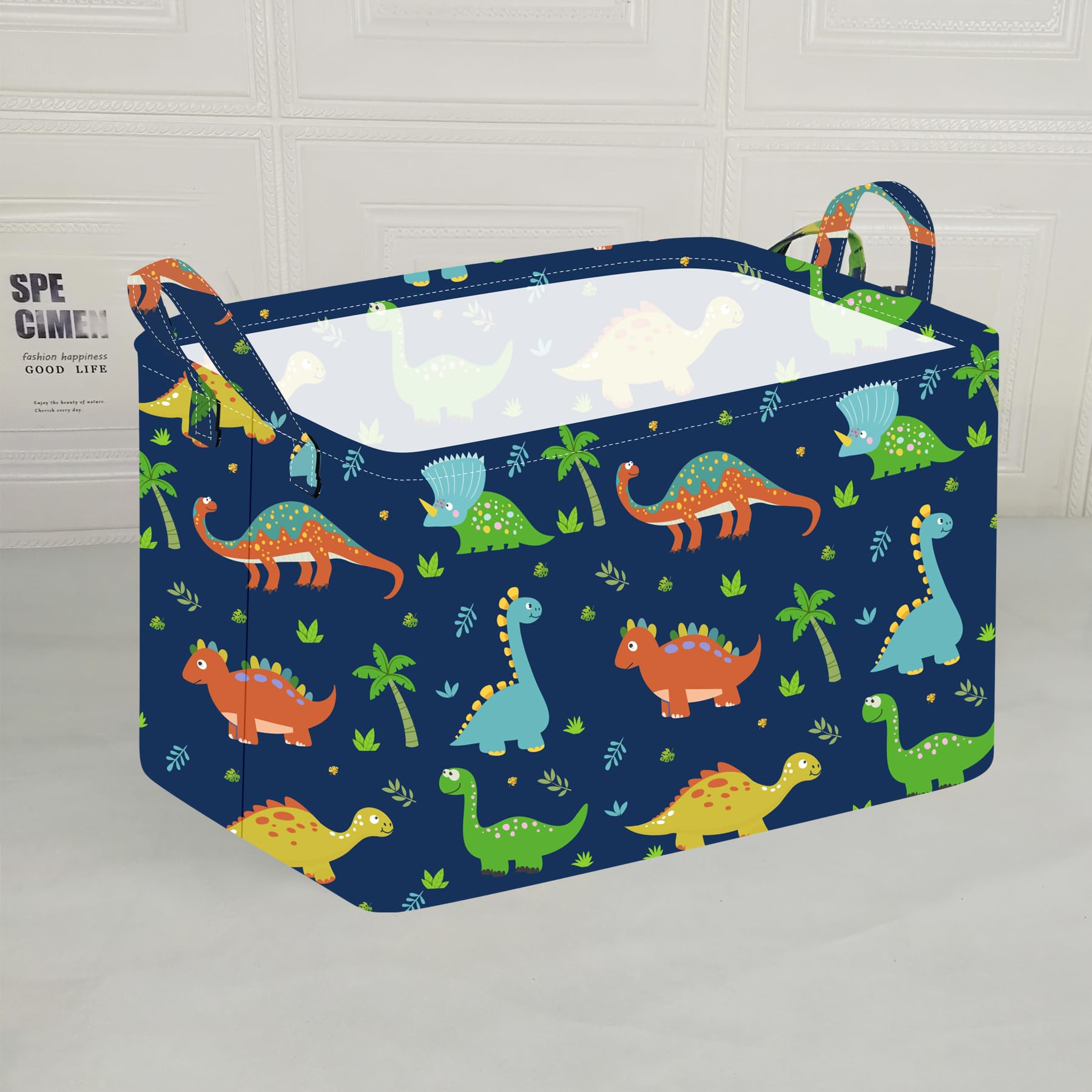 Rectangle Kids Shelf Nursery Storage Basket with Handles - Baby Toys Organizer, Laundry Hamper & Toy Bin for Boys and Girls - Perfect for Nursery, Playroom & Kids Bedroom Organization