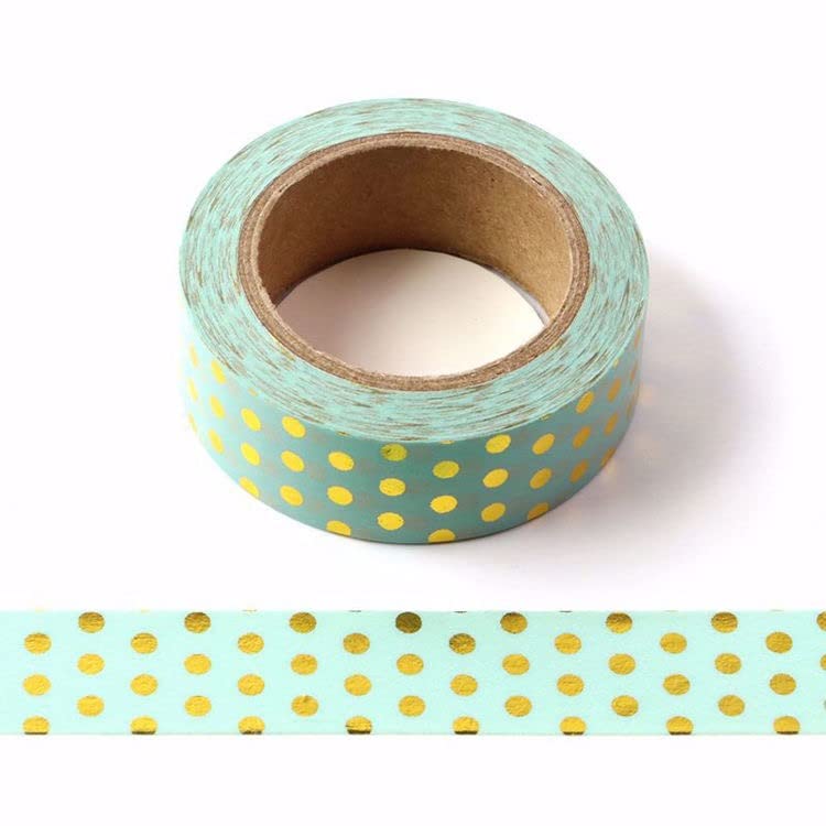 Green Foil Dots