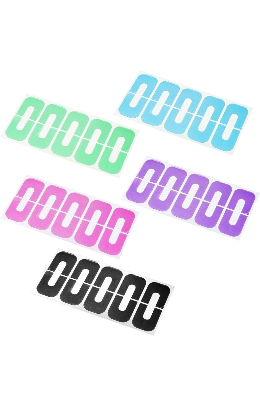 50pcs U-Shape Nail Polish Protector Stickers - Disposable Cuticle Guards for Finger Protection During Manicures & Nail Art | Peel-Off Plastic Stickers for Mess-Free Polish Application at Home or Salon