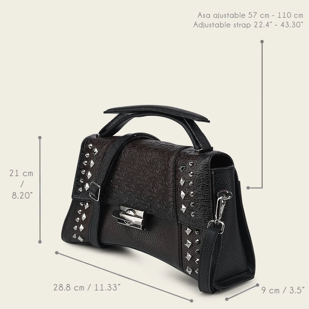 BOD1PRS Women's Casual Fashion Leather Shoulder Bag - Stylish Chocolate Brown Crossbody Purse for Everyday Use, Work & Travel