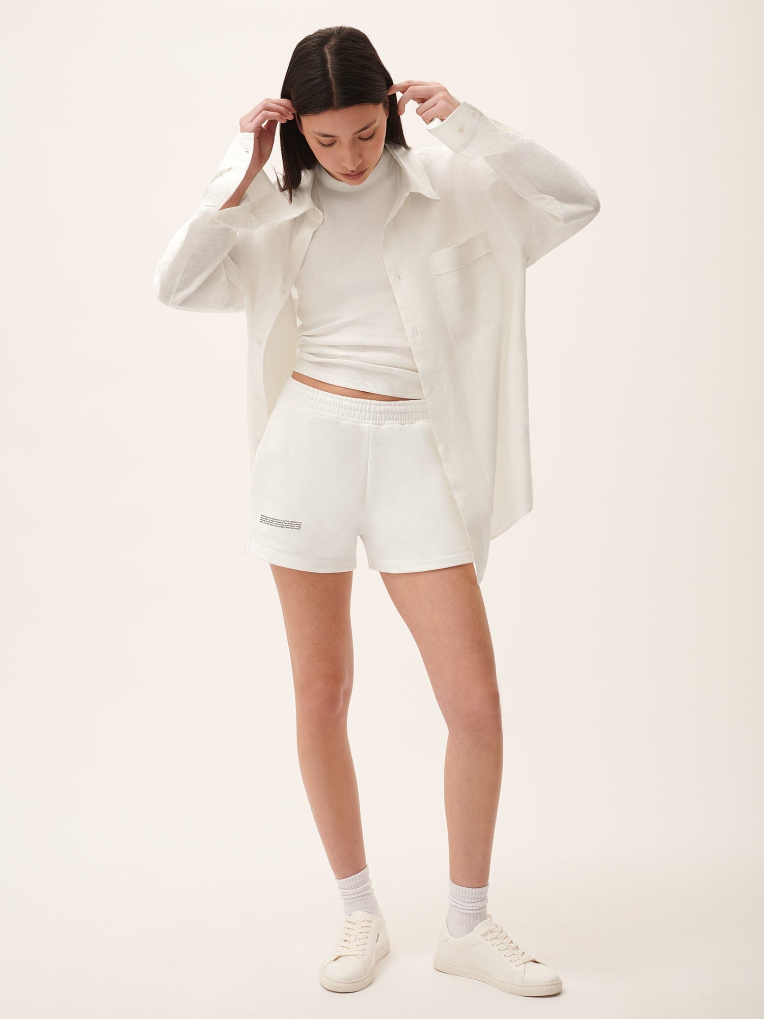 Women's 365 Midweight Casual Shorts - Off White | Comfortable Everyday Wear for Summer, Travel & Lounge