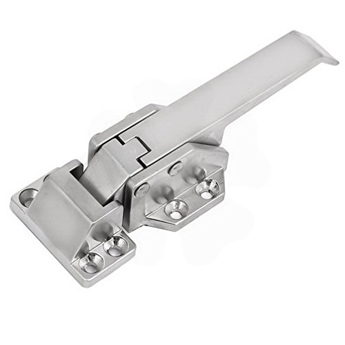 MariaP Zinc Alloy Freezer Cooler Door Latch Lock - Silver Tone Pull Handle for Refrigerators, Ice Cream Freezers & Commercial Coolers