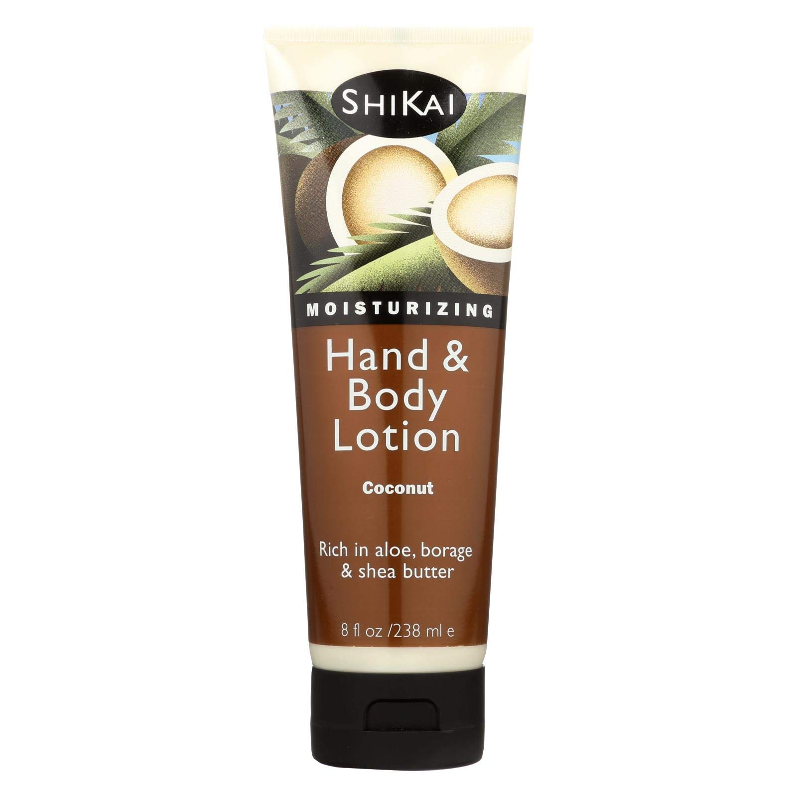ShiKai Sandalwood Hand & Body Lotion 8oz - Deep Moisturizing Cream for Dry, Cracked Skin with Aloe Vera & Vitamin E - Perfect for Daily Hydration, Winter Care & Post-Workout Recovery