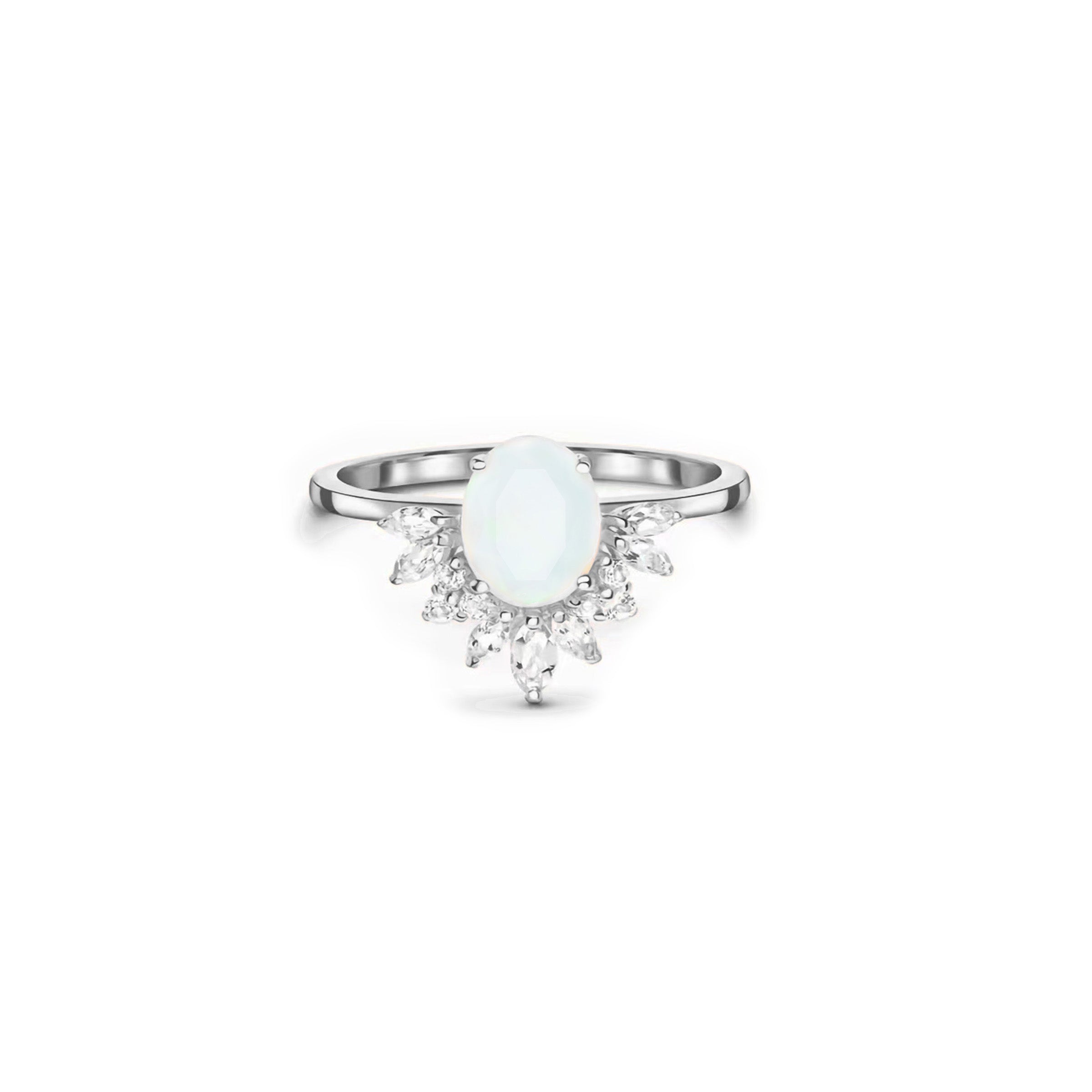Radiant Crown Breastmilk Ring - Elegant Keepsake Jewelry for Moms | Perfect for Breastfeeding Mothers, Baby Showers & Mother's Day Gifts