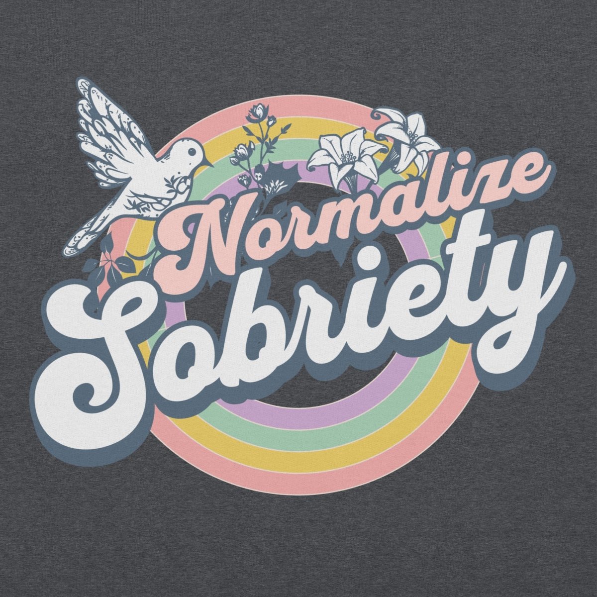 Normalize Sobriety Unisex Hoodie - Comfortable & Stylish Sober Living Apparel for Men & Women - Perfect for Recovery Meetings, Casual Wear & Everyday Outfits