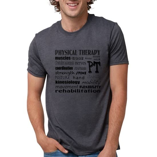 Physical Therapy Fun Font Tri-Blend T-Shirt | Comfortable & Stylish Tee for Therapists & Students | Perfect for Work, School & Casual Wear
