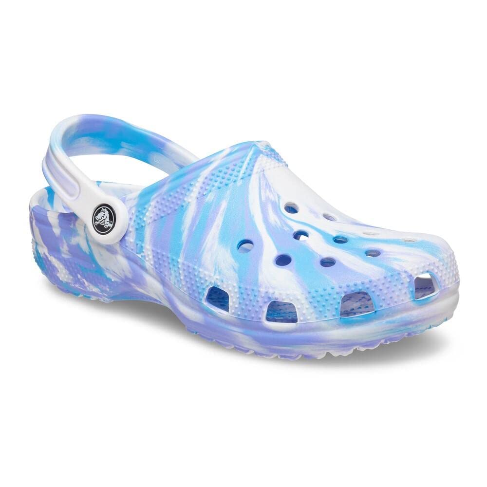 Crocs Unisex Classic Marbled Tie-Dye Clog | Comfortable Slip-On Water Shoes for Men & Women | Perfect for Beach, Pool, Garden & Casual Wear