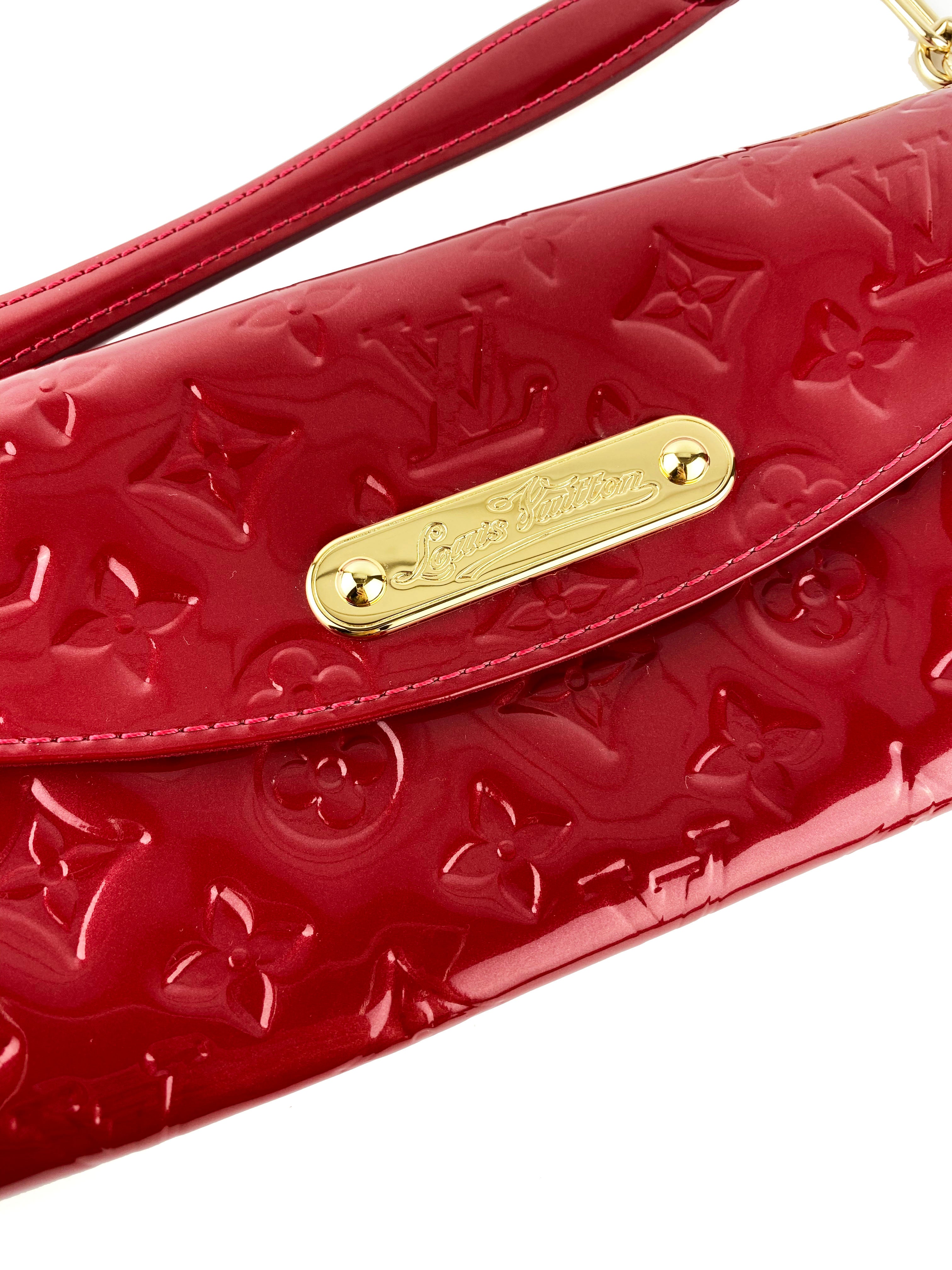 Authentic Louis Vuitton Sunset Blvd Bag in Red Vernis Leather - Luxury Designer Handbag for Women, Perfect for Parties, Date Nights & Special Occasions