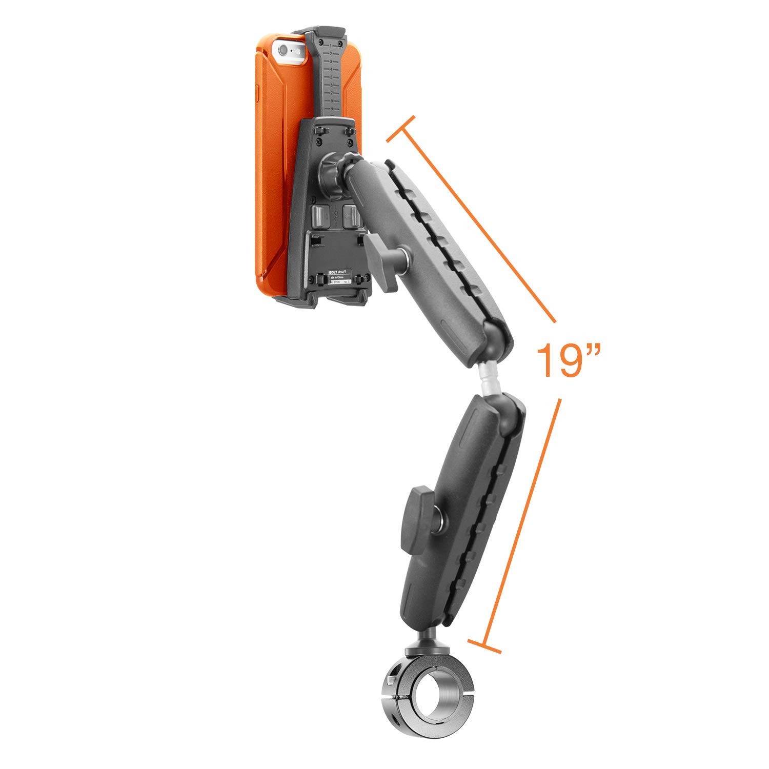 iBOLT sPro2 Universal Adjustable Mount Holder for Wheelchairs & Exercise Equipment - Compatible with 4.7