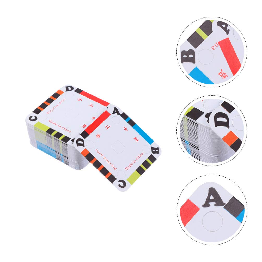 200Pcs Weaving Cards for Inkle Loom - 5cm Cardboard Tablet Weaving Supplies | DIY Handmade Weaving Tools for Craft Projects, Loom Weaving & Fiber Art Creations