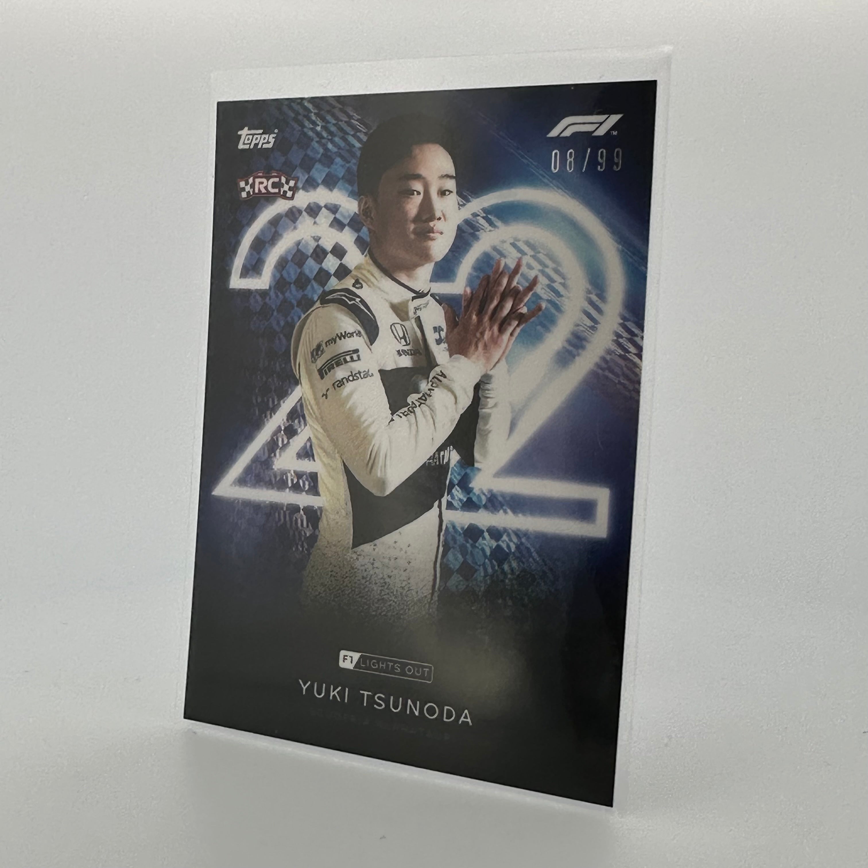 2023 Yuki Tsunoda F1 Racing Driver Blue Parallel Collectible Card - Perfect for F1 Fans, Sports Memorabilia Collections & Trading Card Games