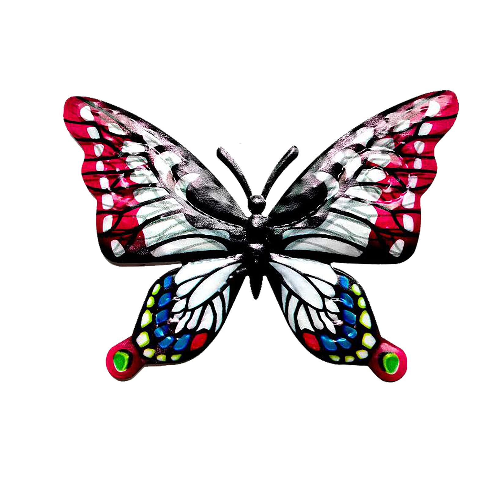 Butterfly Garden Metal Wall Art Decor - Handcrafted Wall Hanging Sculpture for Living Room, Bedroom, Office - Elegant Home Decoration Gift Idea for Housewarming, Wedding & Interior Design (1PC Gold)