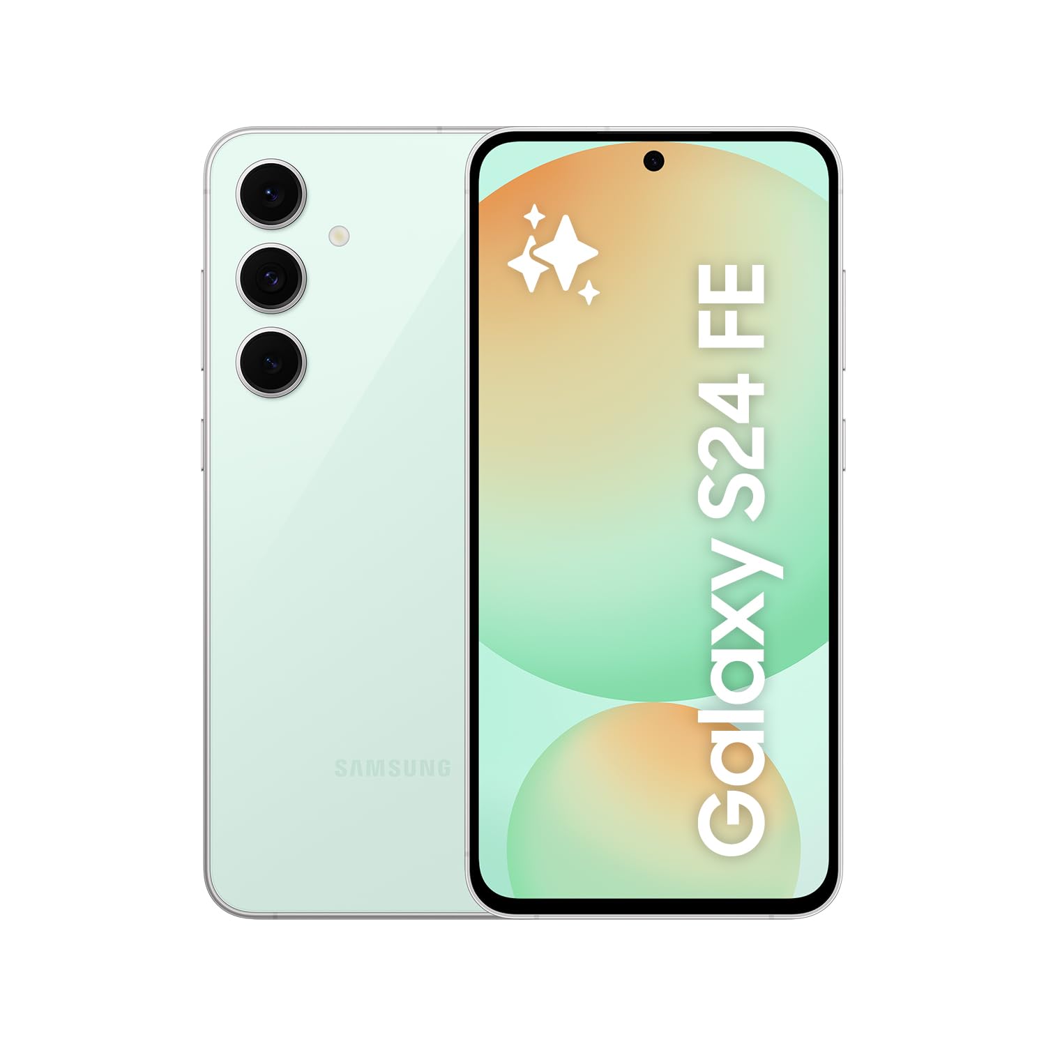 Samsung Galaxy S24 FE AI Smartphone Unlocked 128GB 8GB RAM 50MP Camera Long Battery Life Android Phone Mint Green - Perfect for Travel, Photography & Business Use with 36-Month Warranty [Amazon Exclusive]